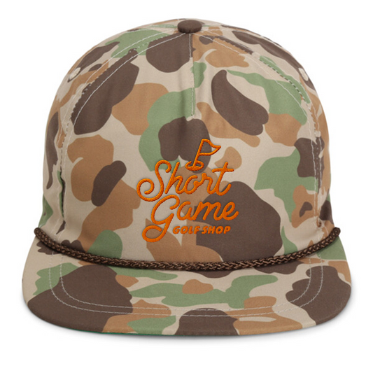 Short Game Golf Shop Camo Rope Cap
